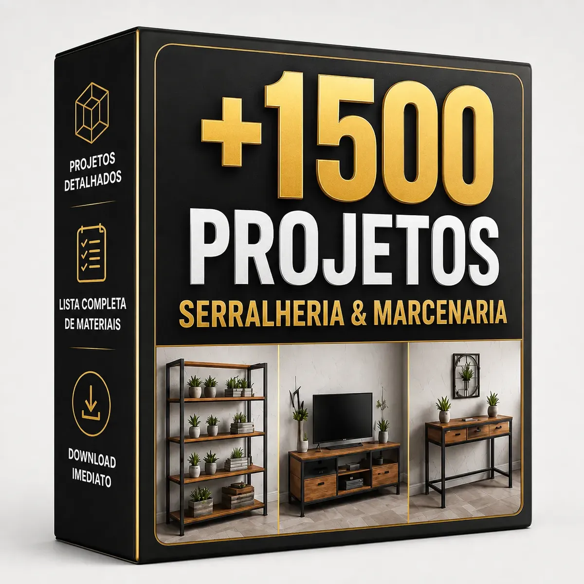+1500 Projetos Móveis Serralheria Metalon Idéias Marcenaria