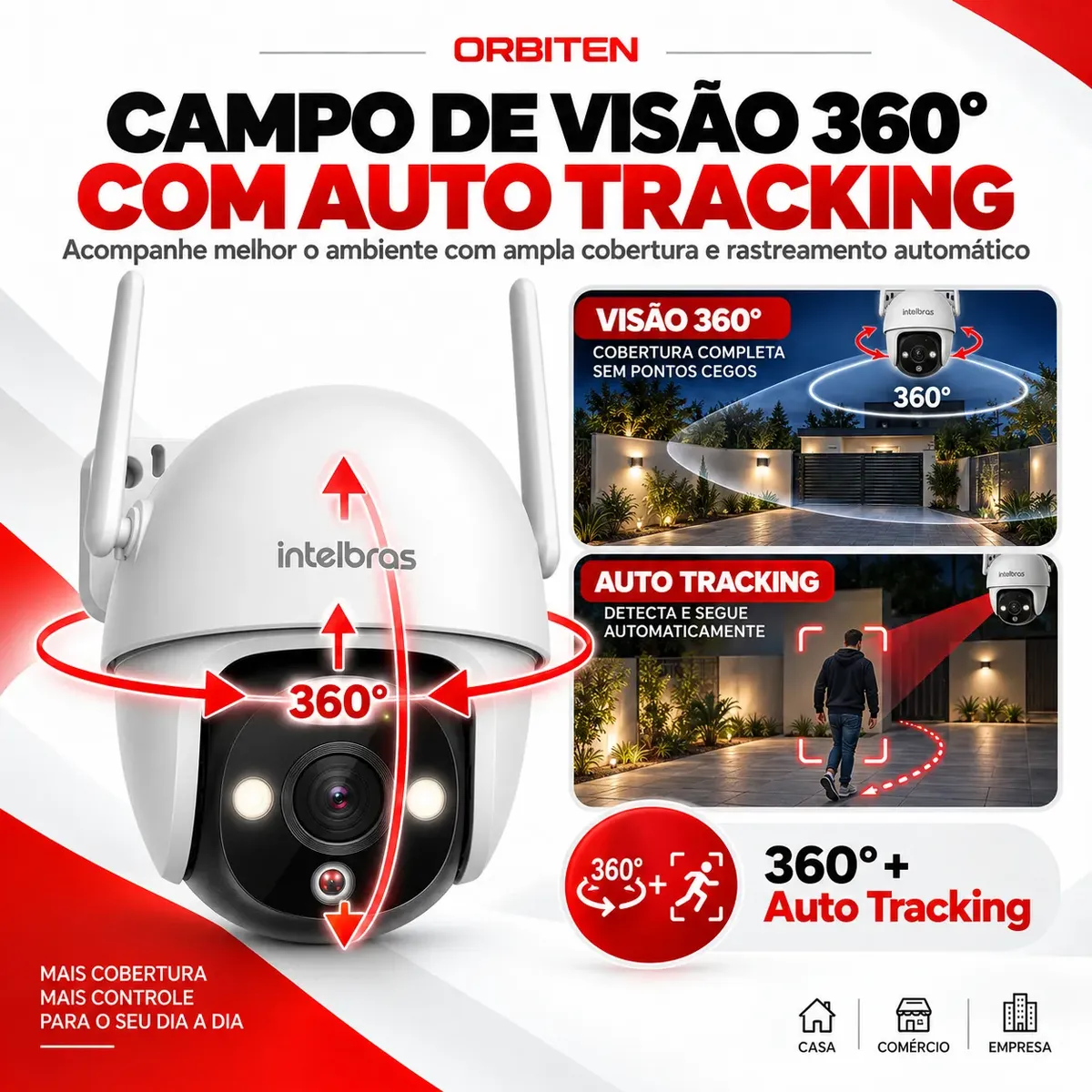 Câmera Wifi Externa Intelbras Im7 S Full Color  1080p + Cartão MicroSd 32gb