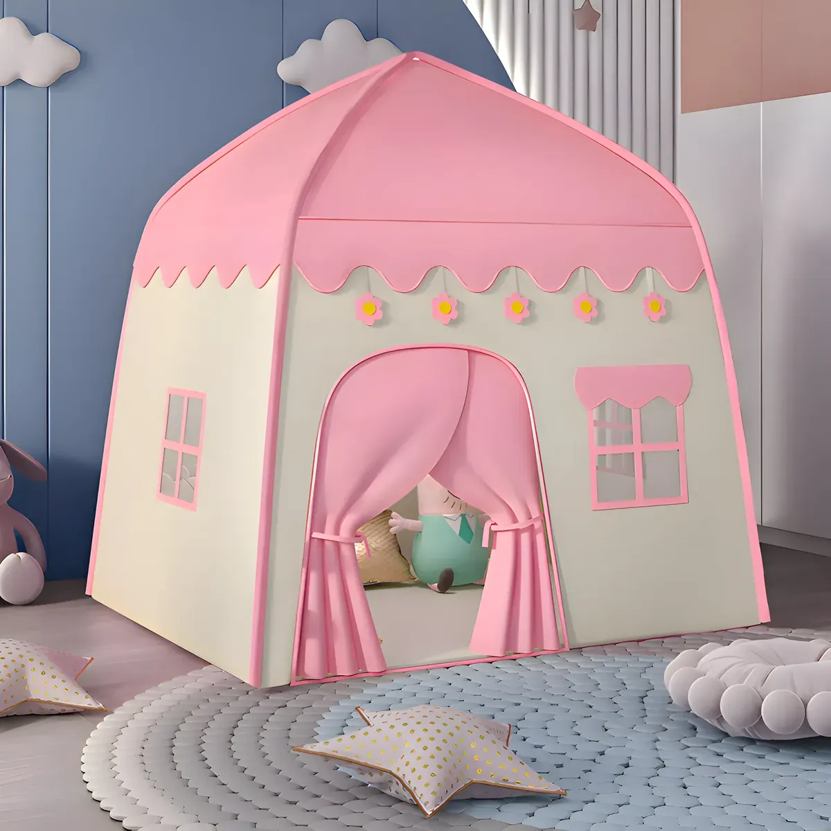 Barraca Infantil Casinha Com Luzes Led Tenda De Brincar