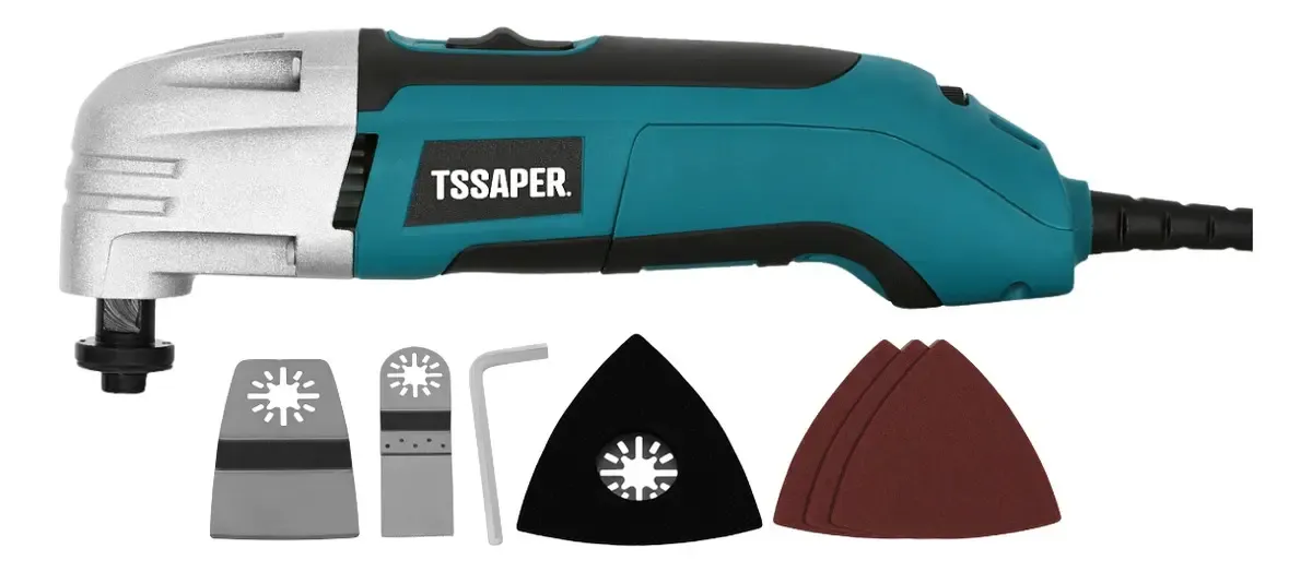 Oportunidade! Multiferramenta Oscilante Elétrica 300w Acessórios Tssaper